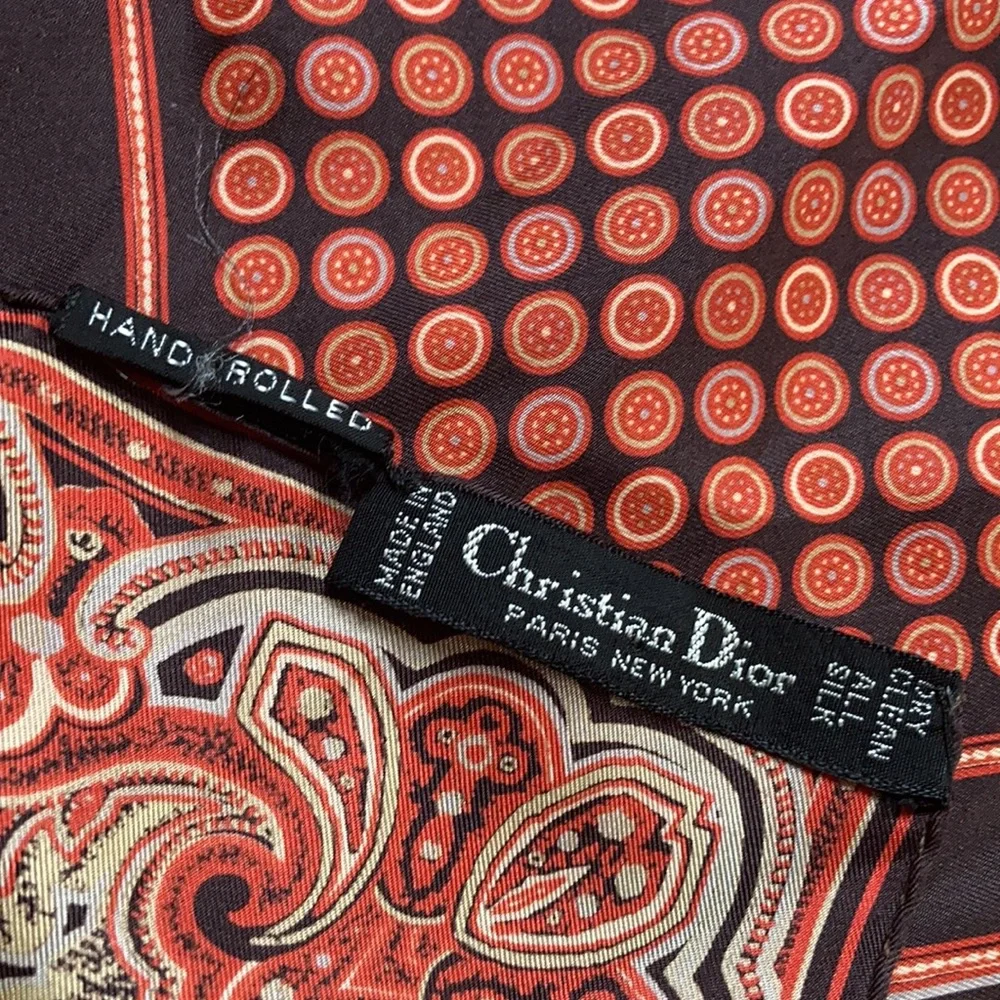 Christian Dior Silk Square Scarf